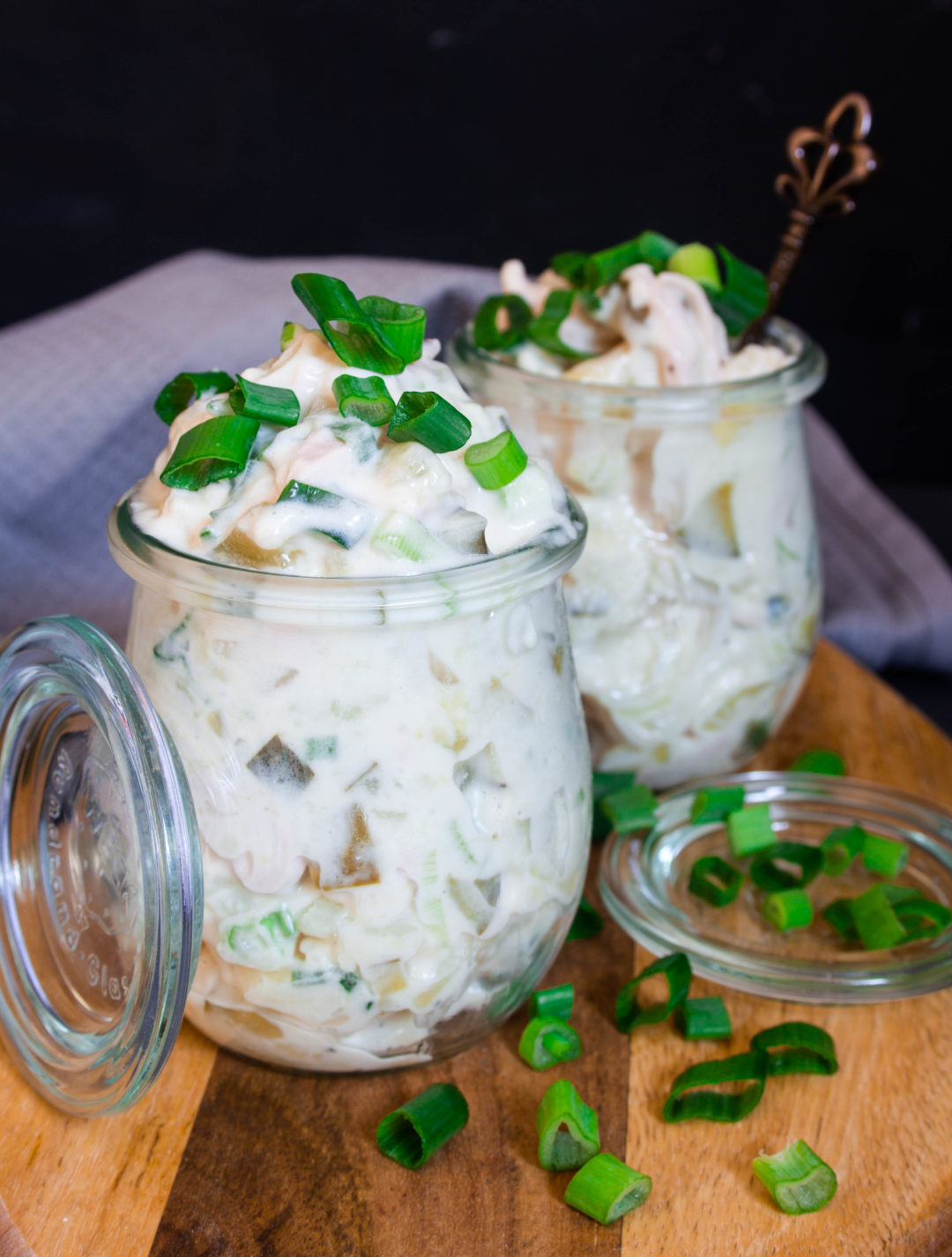 Kartoffelsalat mit Frühlingszwiebeln - Tinas Küchenzauber