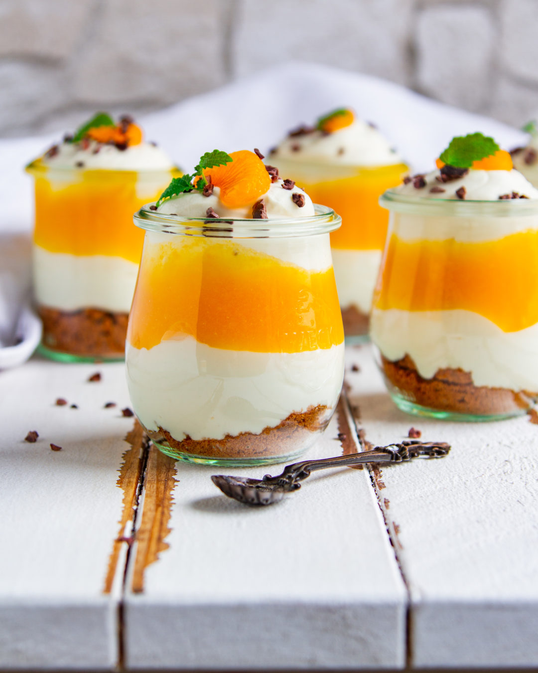 Mascarpone - Quark Dessert mit Mandarinen - Tinas Küchenzauber