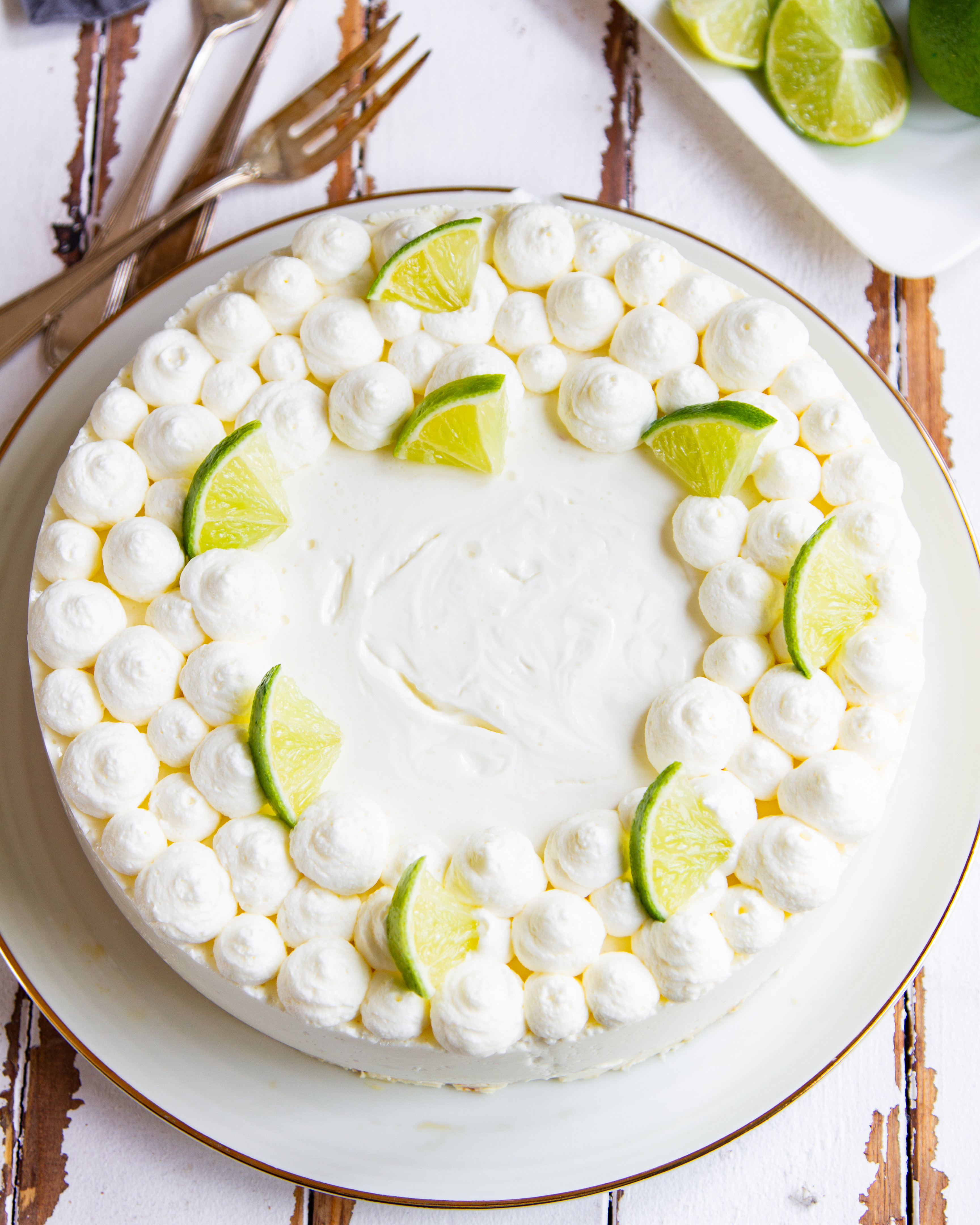 Sommerliche Limetten - Joghurt Torte - Tinas Küchenzauber